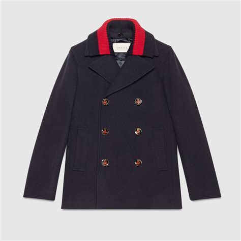 gucci wool coats for men|Gucci women's pea coat.